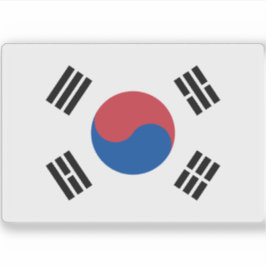 Flagge Südkoreas Aufkleber