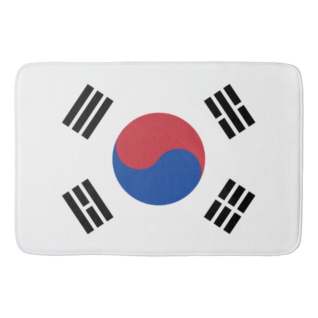 Flagge Südkoreas Badematte (Vorderseite)