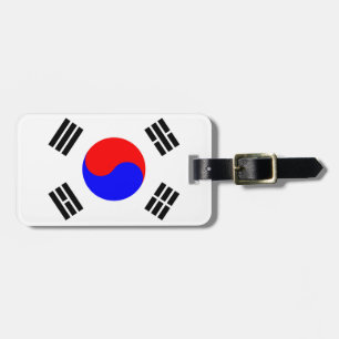 Flagge Südkoreas Gepäckanhänger