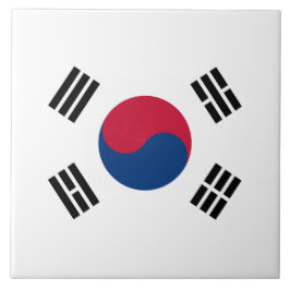Flagge Südkoreas Keramik Tile Fliese
