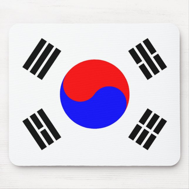 Flagge Südkoreas Mousepad (Vorne)