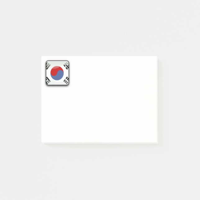 Flagge Südkoreas Post-it Klebezettel (Vorderseite)