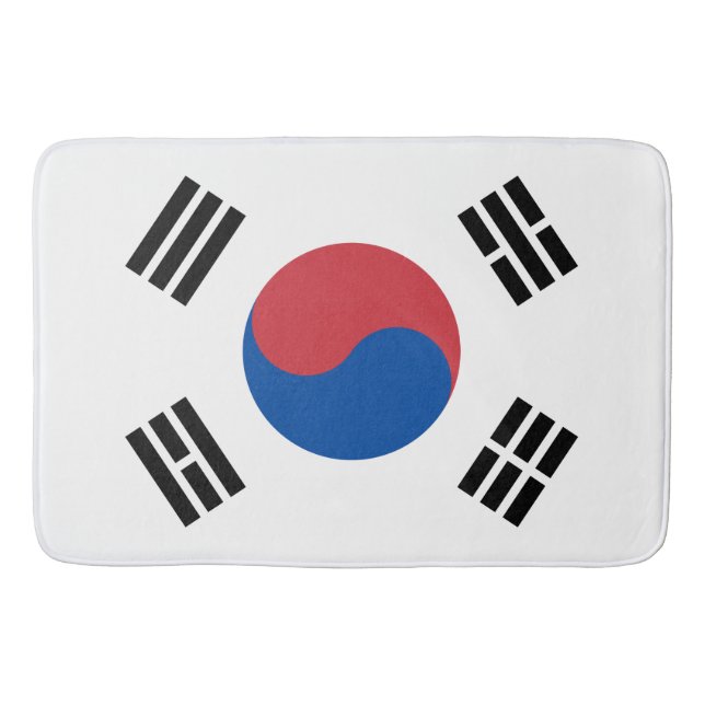 Flagge Südkoreas (ROK) Badematte (Vorderseite)