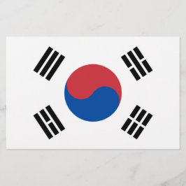 Flagge Südkoreas (ROK) Briefpapier