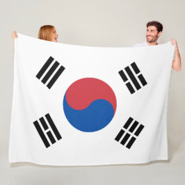 Flagge Südkoreas (ROK) Fleecedecke