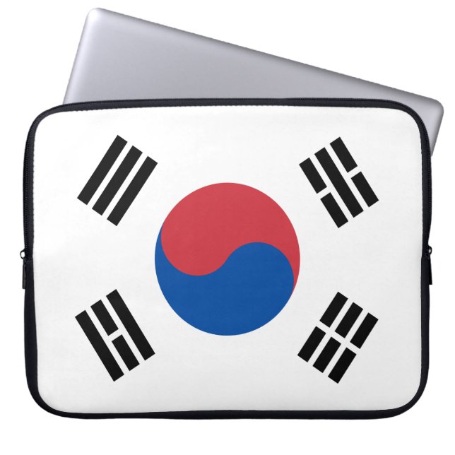 Flagge Südkoreas (ROK) Laptopschutzhülle (Vorderseite)