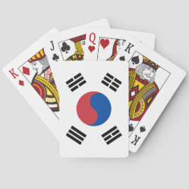 Flagge Südkoreas (ROK) Spielkarten