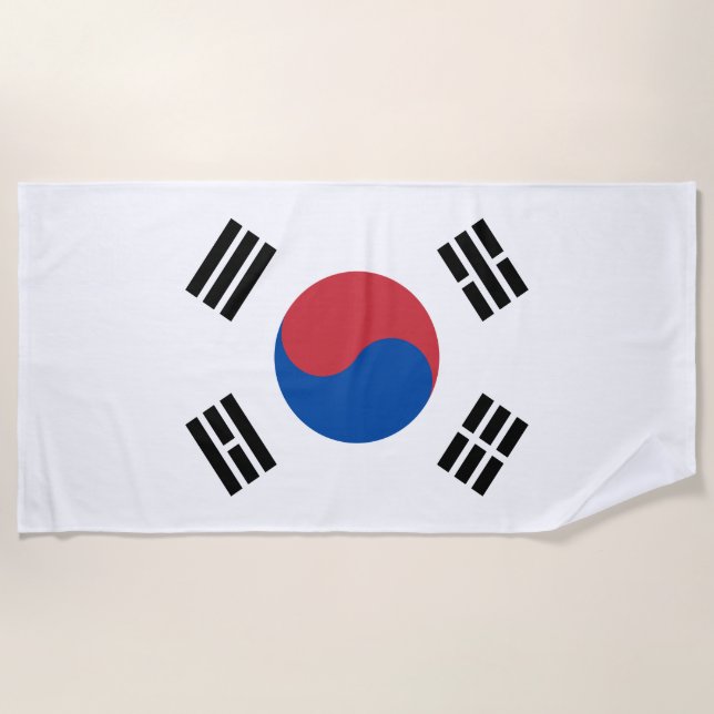 Flagge Südkoreas (ROK) Strandtuch (Vorderseite)