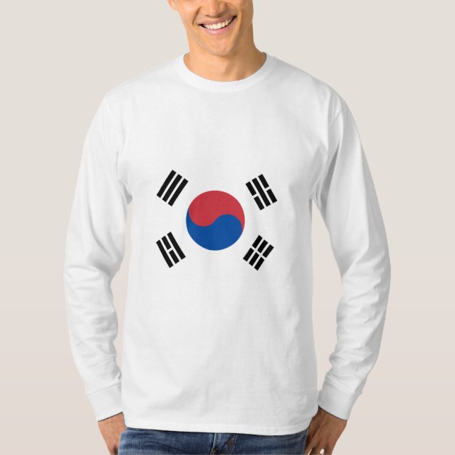 Flagge Südkoreas (ROK) T-Shirt (Vorderseite)