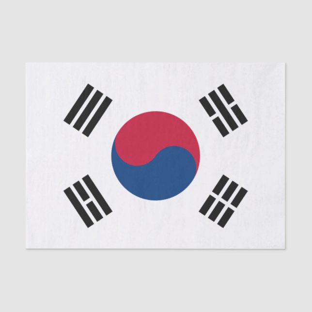 Flagge Südkoreas Seidenpapier (Vorderseite)