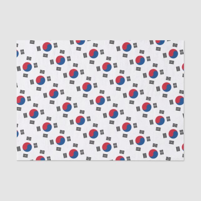 Flagge Südkoreas Seidenpapier (Vorderseite)