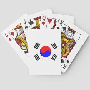 Flagge Südkoreas Spielkarten