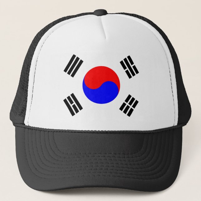 Flagge Südkoreas Truckerkappe (Vorderseite)