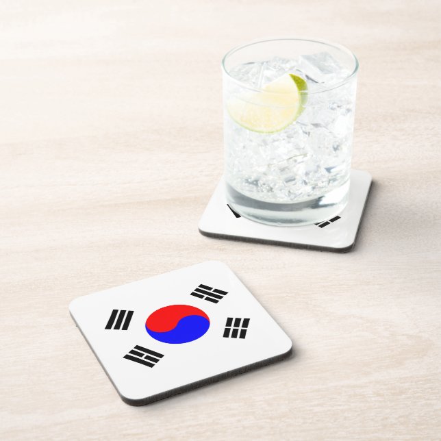 Flagge Südkoreas Untersetzer (Rechte Seite)
