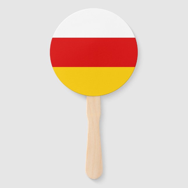 Flagge Südossetiens Fächer (Vorderseite)