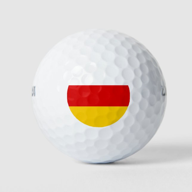 Flagge Südossetiens Golfball (Vorderseite)