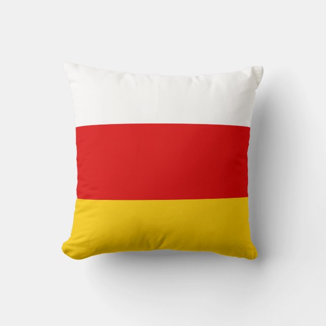 Flagge Südossetiens Kissen (Vorderseite)