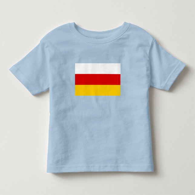 Flagge Südossetiens Kleinkind T-shirt (Vorderseite)