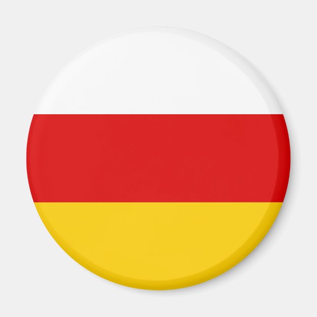 Flagge Südossetiens Magnet (Vorne)