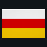 Flagge Südossetiens Poster<br><div class="desc">Patriotische Flagge Südossetiens</div>