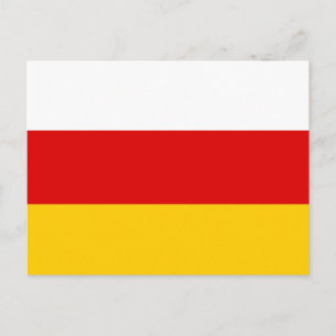 Flagge Südossetiens Postkarte
