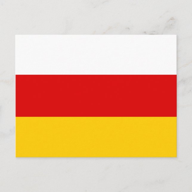 Flagge Südossetiens Postkarte (Vorderseite)