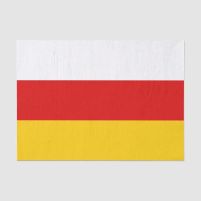 Flagge Südossetiens Seidenpapier (Vorderseite)