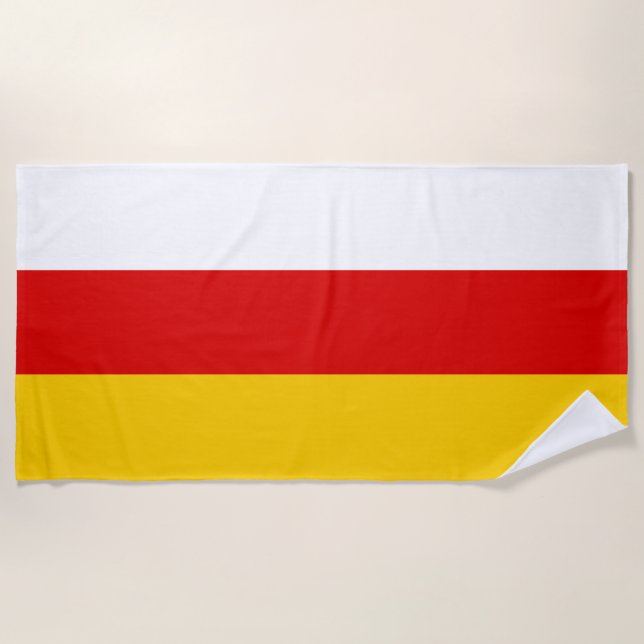 Flagge Südossetiens Strandtuch (Vorderseite)