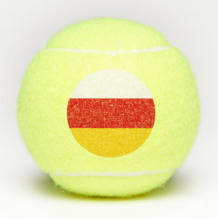 Flagge Südossetiens Tennisbälle