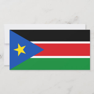 Flagge Südsudans (Afrika) Karte