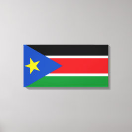Flagge Südsudans (Afrika) Leinwanddruck