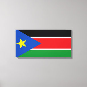 Flagge Südsudans (Afrika) Leinwanddruck