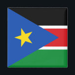 Flagge Südsudans (Afrika) Magnet<br><div class="desc">Dieses Design zeichnet sich durch die Nationalflagge von Südsudan (offiziell als Republik Südsudan bekannt) aus, einem Binnenland in Ost-Zentralafrika. Südsudan grenzt im Osten an Äthiopien, im Norden an Sudan, im Westen an die Zentralafrikanische Republik, im Südwesten an die Demokratische Republik Kongo, im Süden an Uganda und im Südosten an Kenia....</div>
