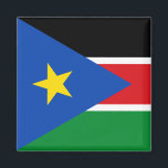 Flagge Südsudans (Afrika) Magnet<br><div class="desc">Dieses Design zeichnet sich durch die Nationalflagge von Südsudan (offiziell als Republik Südsudan bekannt) aus, einem Binnenland in Ost-Zentralafrika. Südsudan grenzt im Osten an Äthiopien, im Norden an Sudan, im Westen an die Zentralafrikanische Republik, im Südwesten an die Demokratische Republik Kongo, im Süden an Uganda und im Südosten an Kenia....</div>