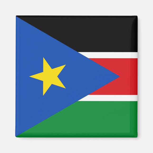 Flagge Südsudans (Afrika) Magnet (Vorne)