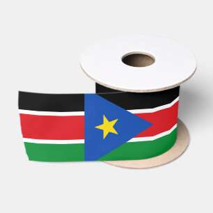 Flagge Südsudans (Afrika) Satinband