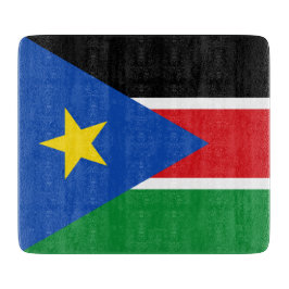 Flagge Südsudans (Afrika) Schneidebrett