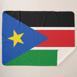 Flagge Südsudans (Afrika) Sherpadecke