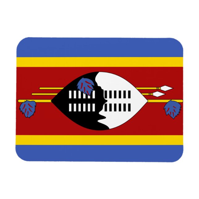 Flagge Swasilands Magnet (Horizontal)