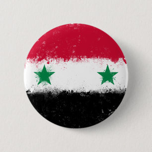 Flagge Syriens Button