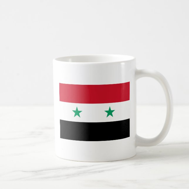 Flagge Syriens Kaffeetasse (Rechts)