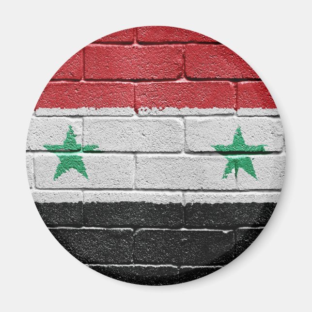 Flagge Syriens Magnet (Vorne)
