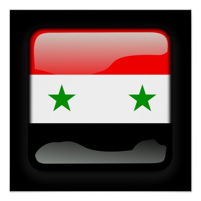 Flagge Syriens Poster (Vorderseite)