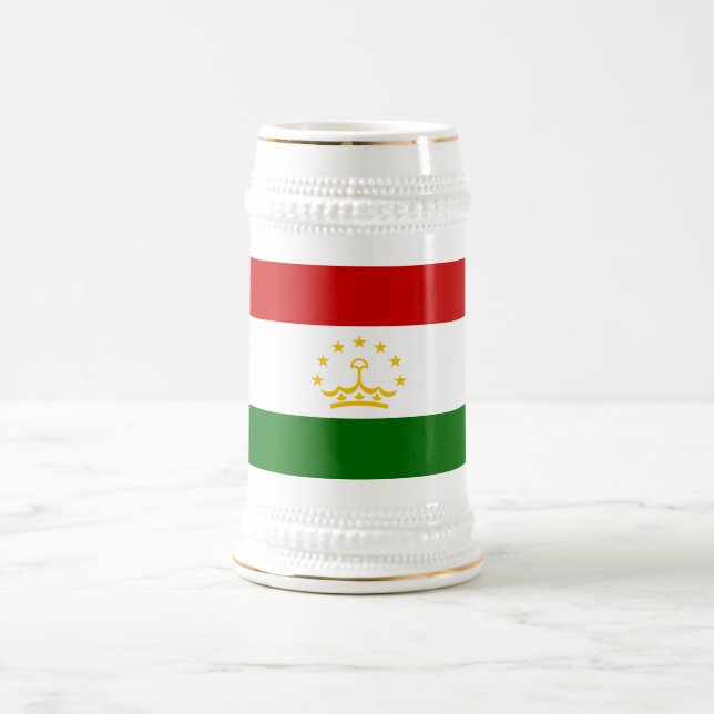 Flagge Tadschikistans Bierglas (Mittel)