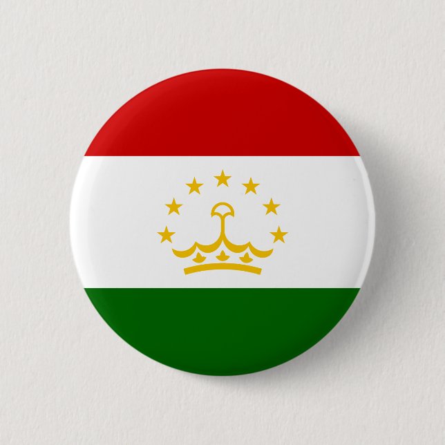 Flagge Tadschikistans Button (Vorderseite)