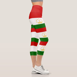 Flagge Tadschikistans Capri Leggings