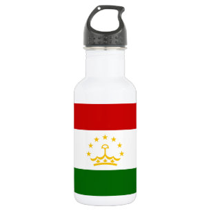 Flagge Tadschikistans Edelstahlflasche