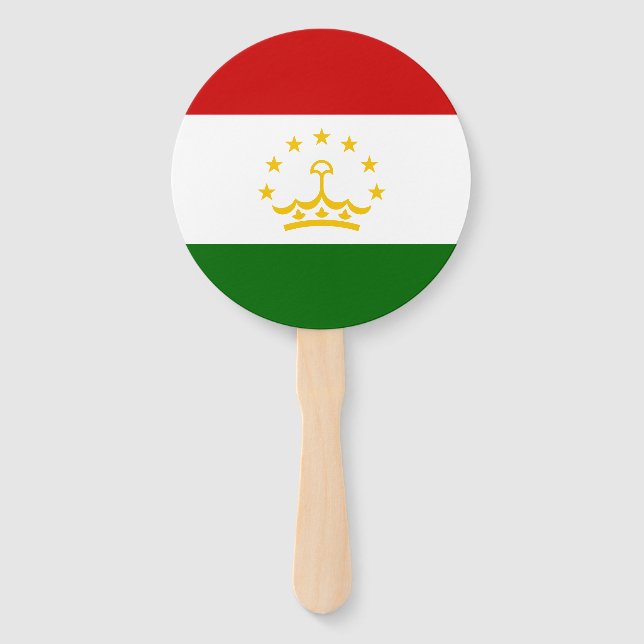 Flagge Tadschikistans Fächer (Vorderseite)