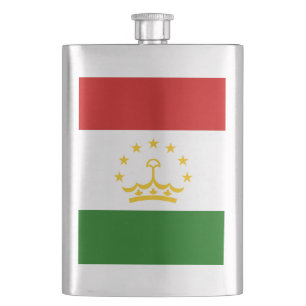 Flagge Tadschikistans Flachmann