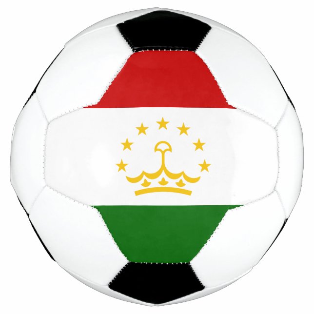 Flagge Tadschikistans Fußball (Vorderseite)